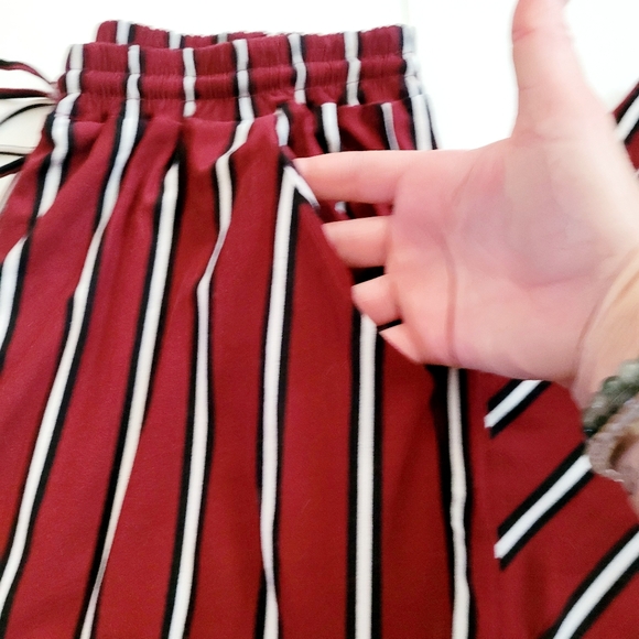 Brick Red striped comfy pants - Picture 4 of 10
